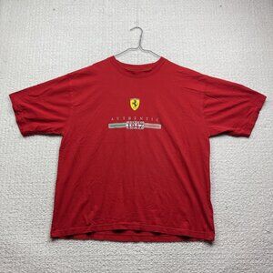 Ferrari Authentic 1947 Tee Shirt Men's XXL Racecar Horse Graphic Quiet Luxury
